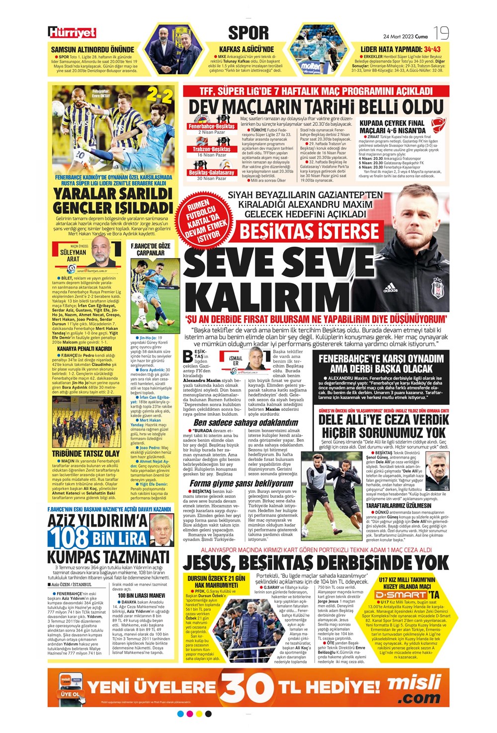 "Kuntz'dan son ayarlar" - Sporun manşetleri  - 19. Foto