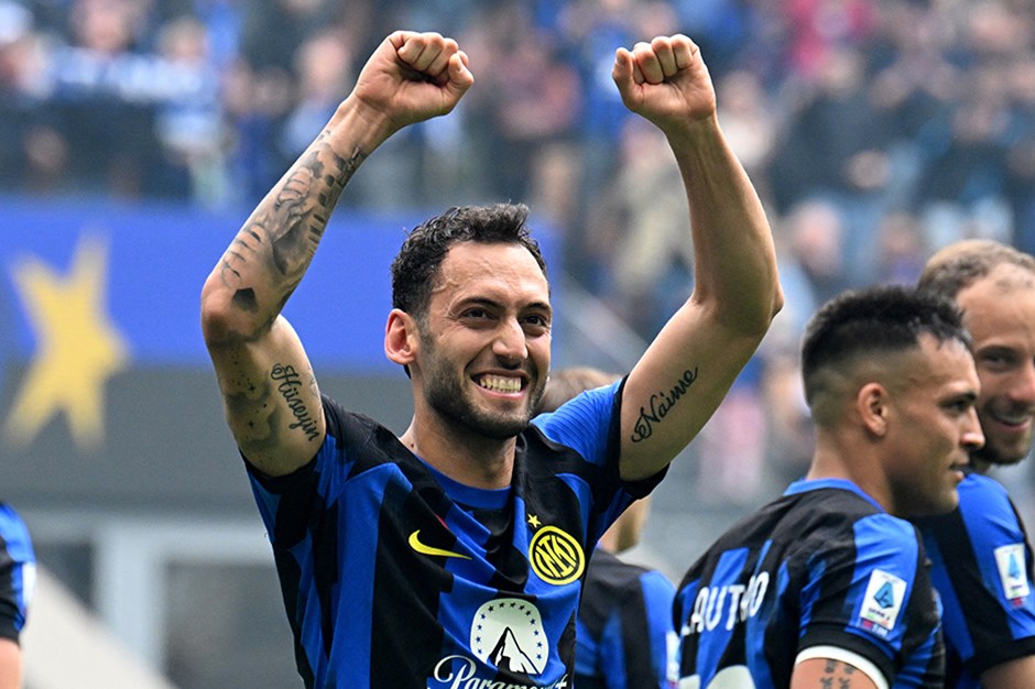 Inter'e galibiyeti Hakan Çalhanoğlu'nun golleri getirdi
