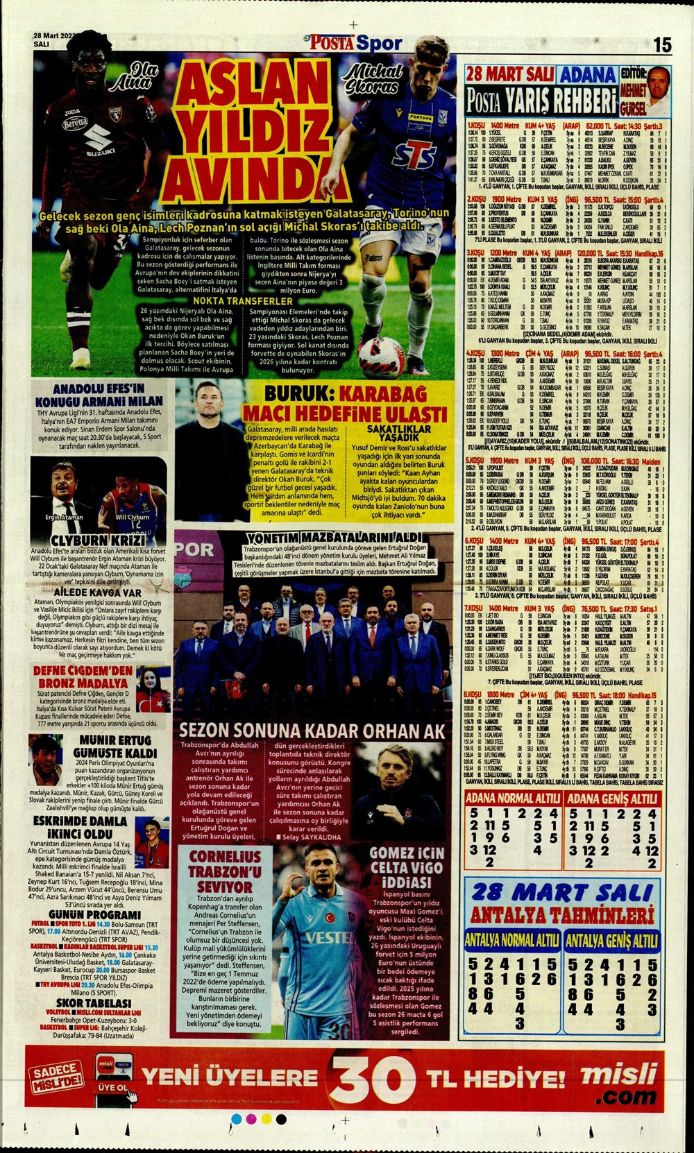 "Vurduğumuz gol olsun" - Sporun manşetleri - 25. Foto