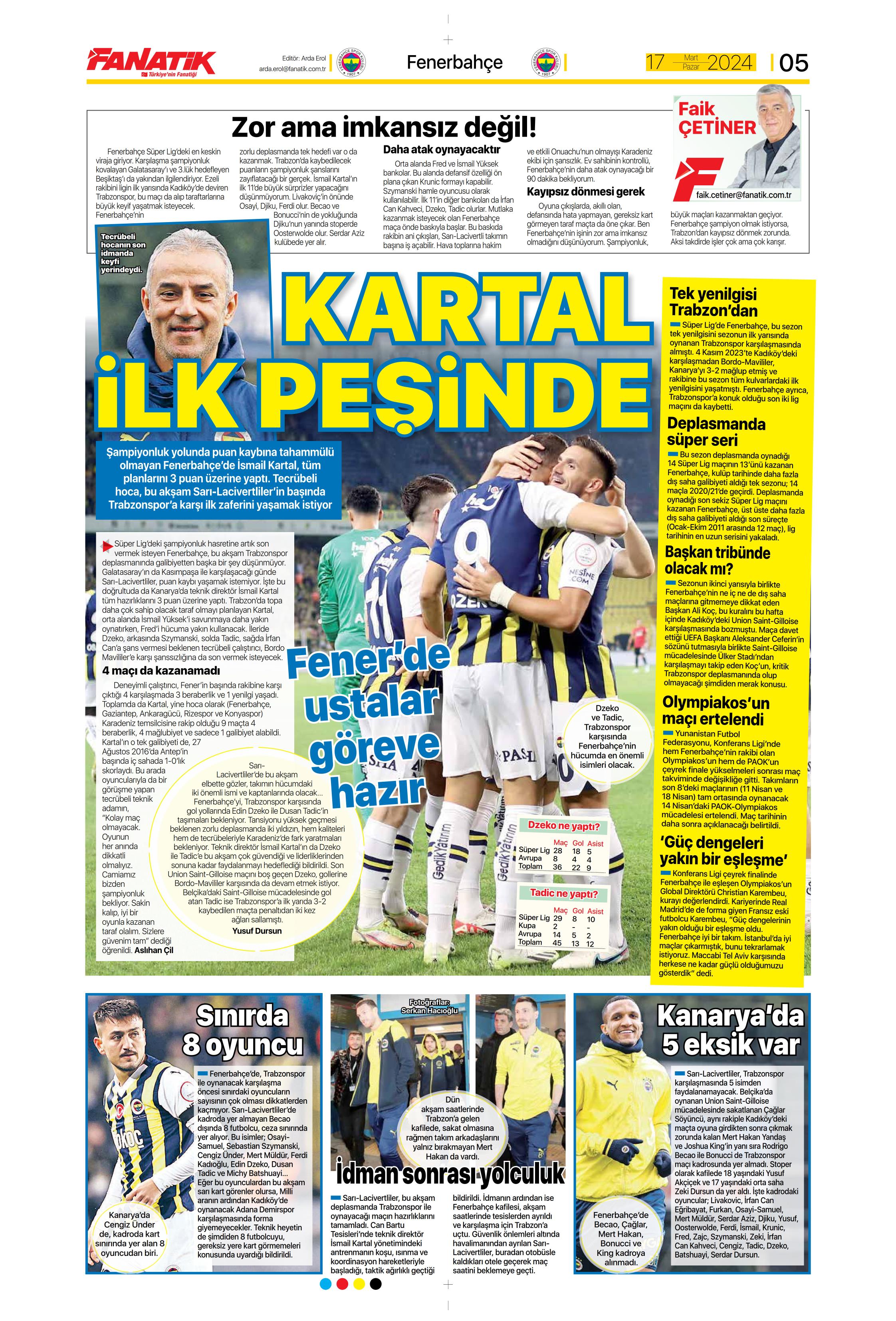 "Dramatik son" | Sporun Manşetleri  - 8. Foto