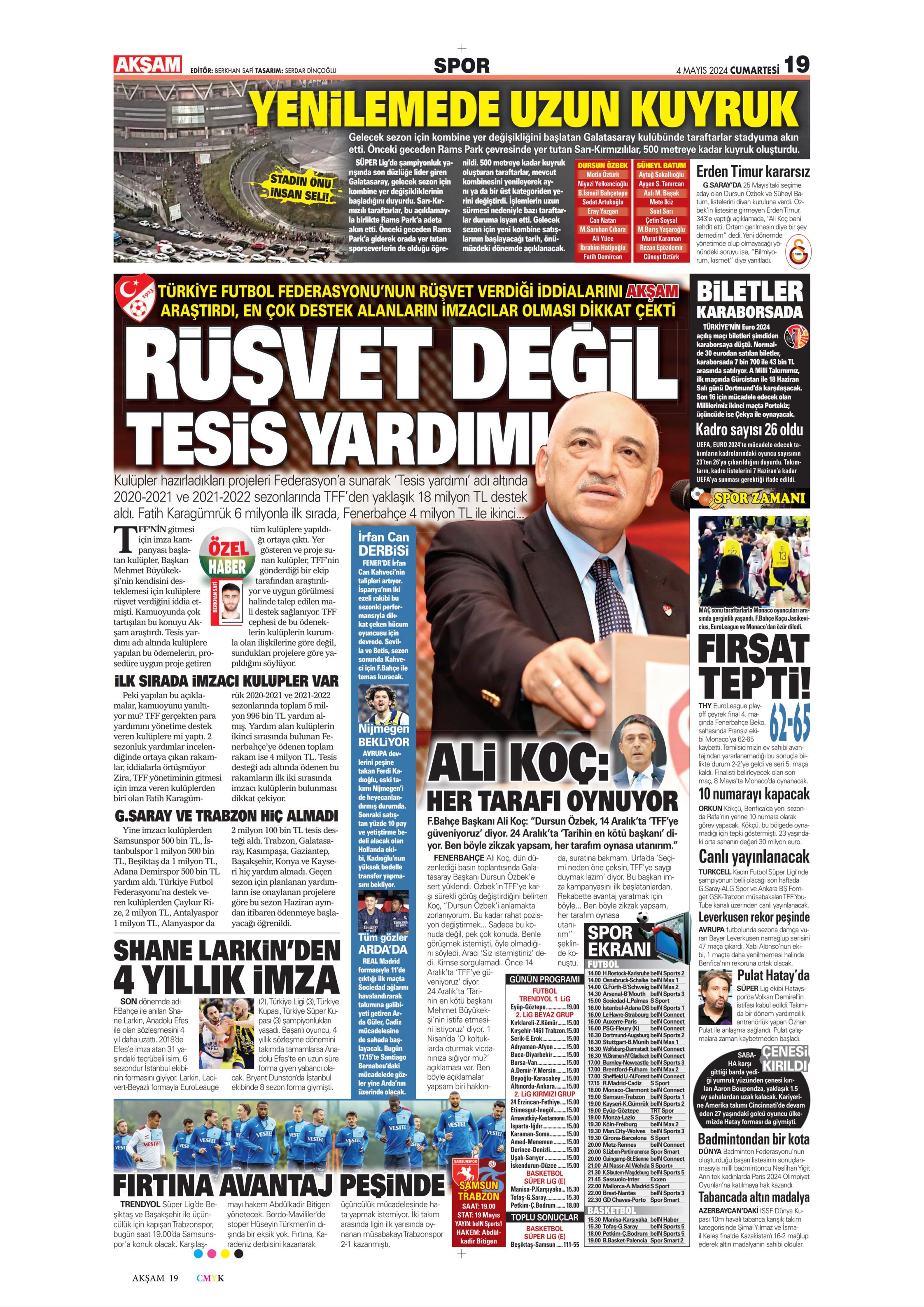 "Ndidi çıkarması" | Sporun Manşetleri (4 Mayıs 2024)  - 2. Foto