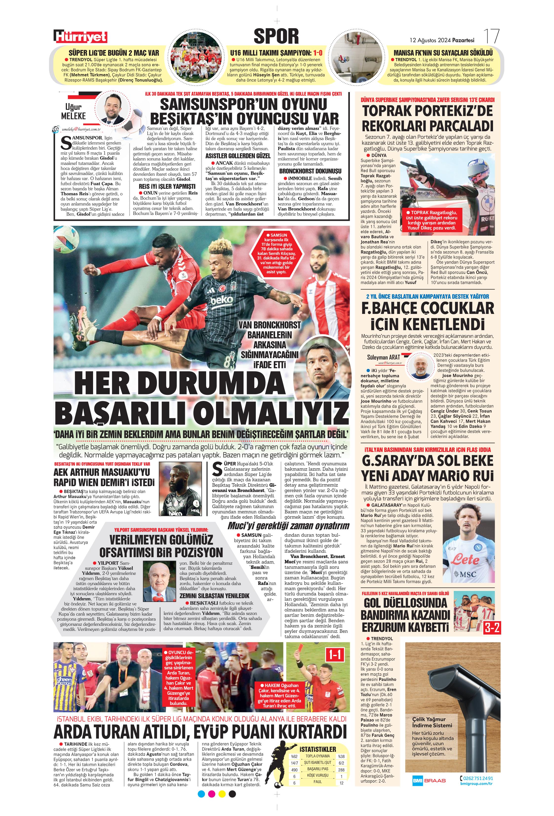 "Fenerbahçe'den 4 isim için İngiltere seferi" | Sporun manşetleri  - 21. Foto