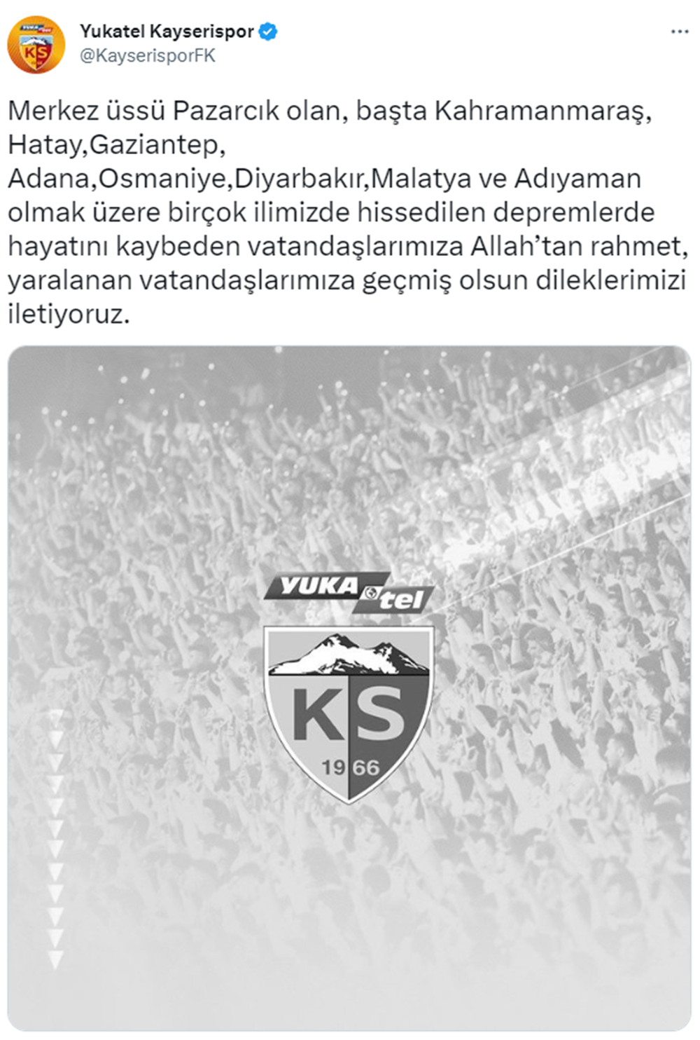 TFF ve Süper Lig kulüplerinden geçmiş olsun mesajı  - 13. Foto