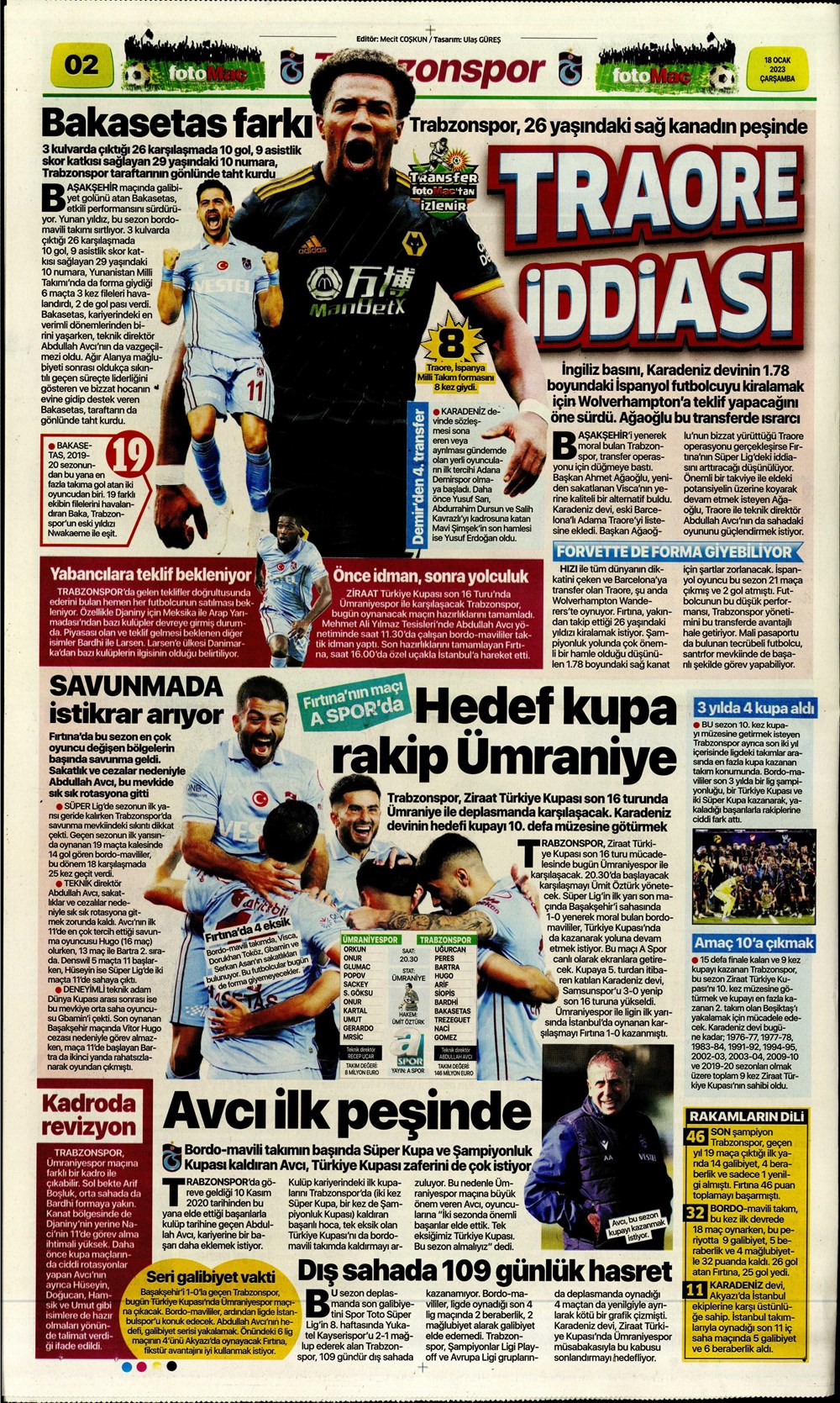 Sporun Manşetleri (18 Ocak 2023) - 12. Foto