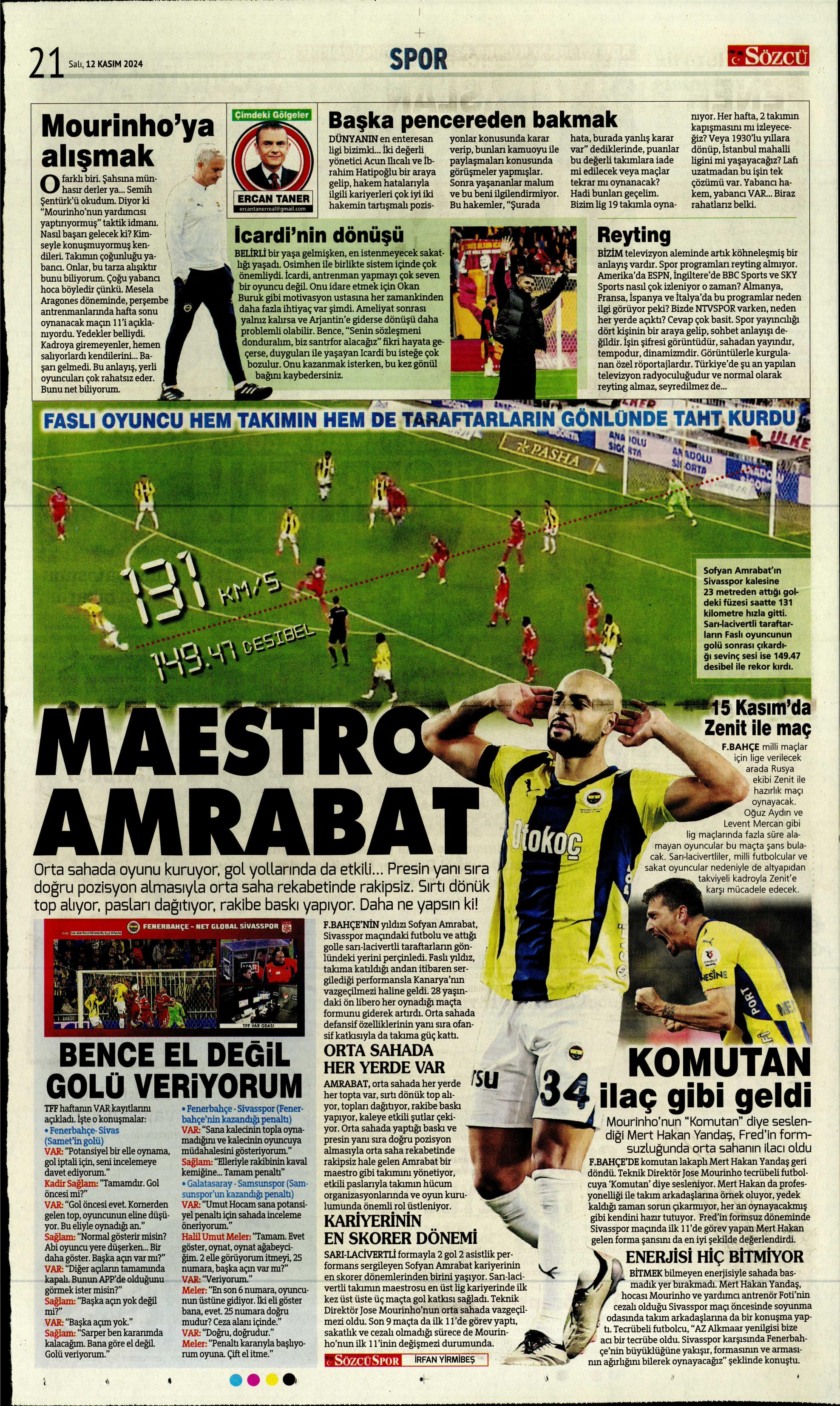 "Listenin başında onlar var: Talisca & Brown" | Sporun manşetleri (12 Kasım 2024)  - 31. Foto