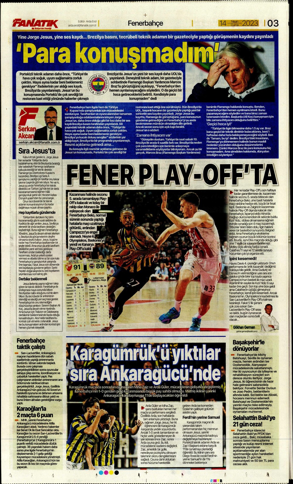 Beşiktaş ile 14. resmi maçımız - Gaziantep Doğuş Gazetesi