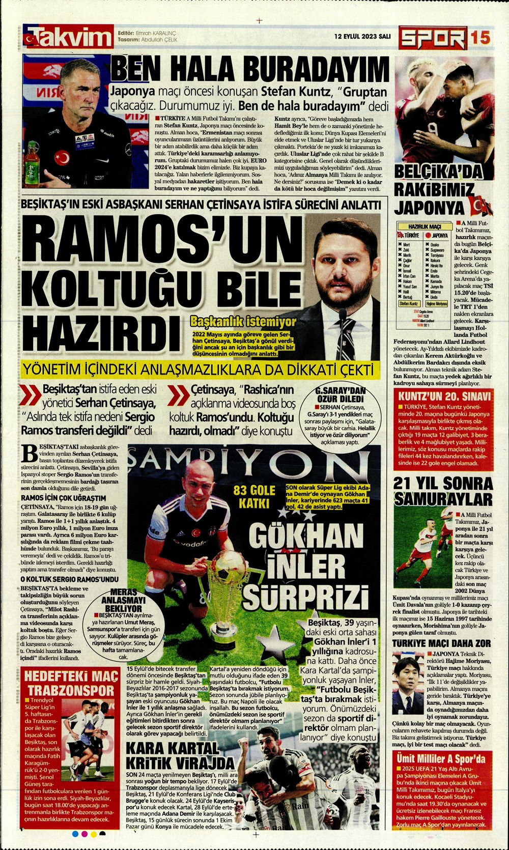 "Kartal'da Lingard sürprizi" | Sporun manşetleri (12 Eylül 2023)  - 32. Foto