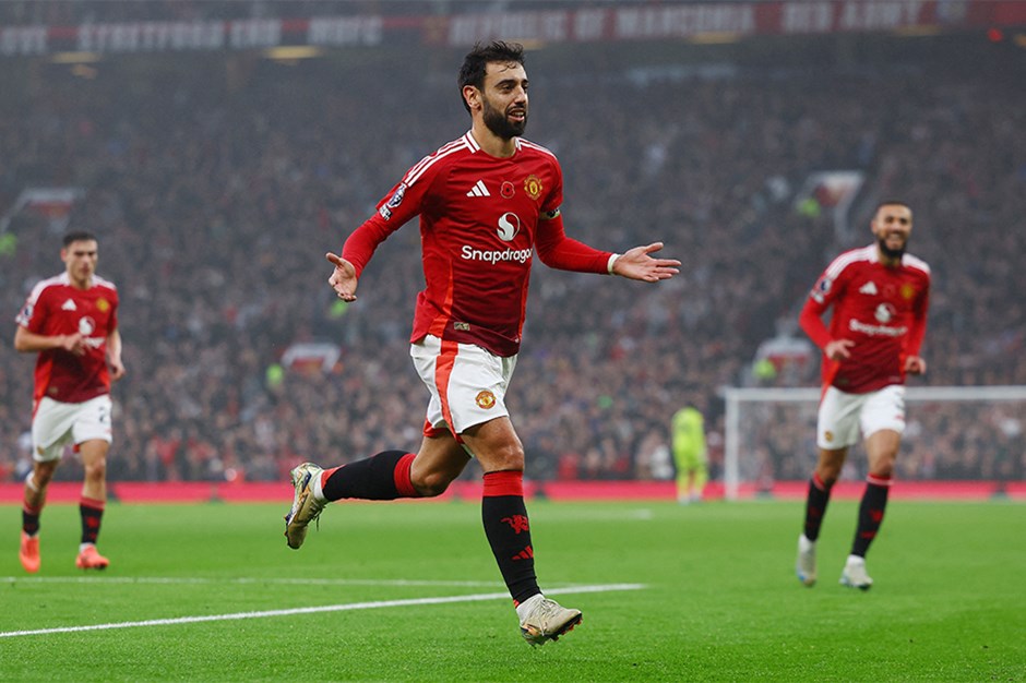 Galibiyete Bruno Fernandes damgası: Manchester United, Premier Lig'de iki maç sonra kazandı