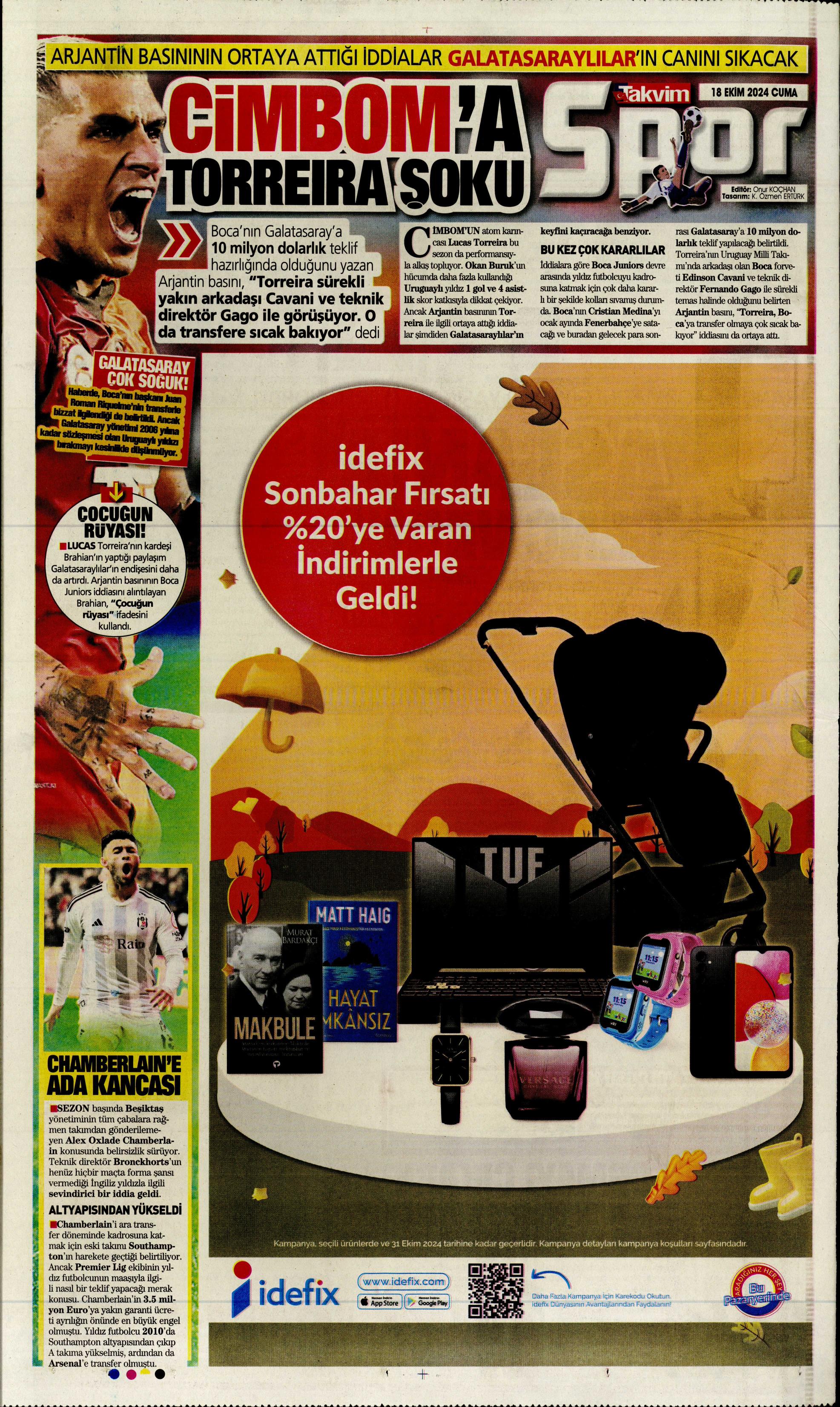 "Fenerbahçe'ye 1 milyar euroluk bomba" | Sporun manşetleri (18 Ekim 2024)  - 36. Foto