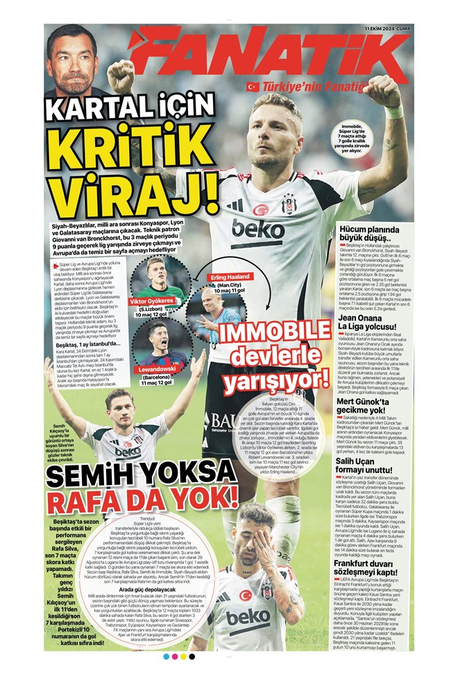 "Mourinho, Alex'i istiyor" | Sporun manşetleri  - 8. Foto