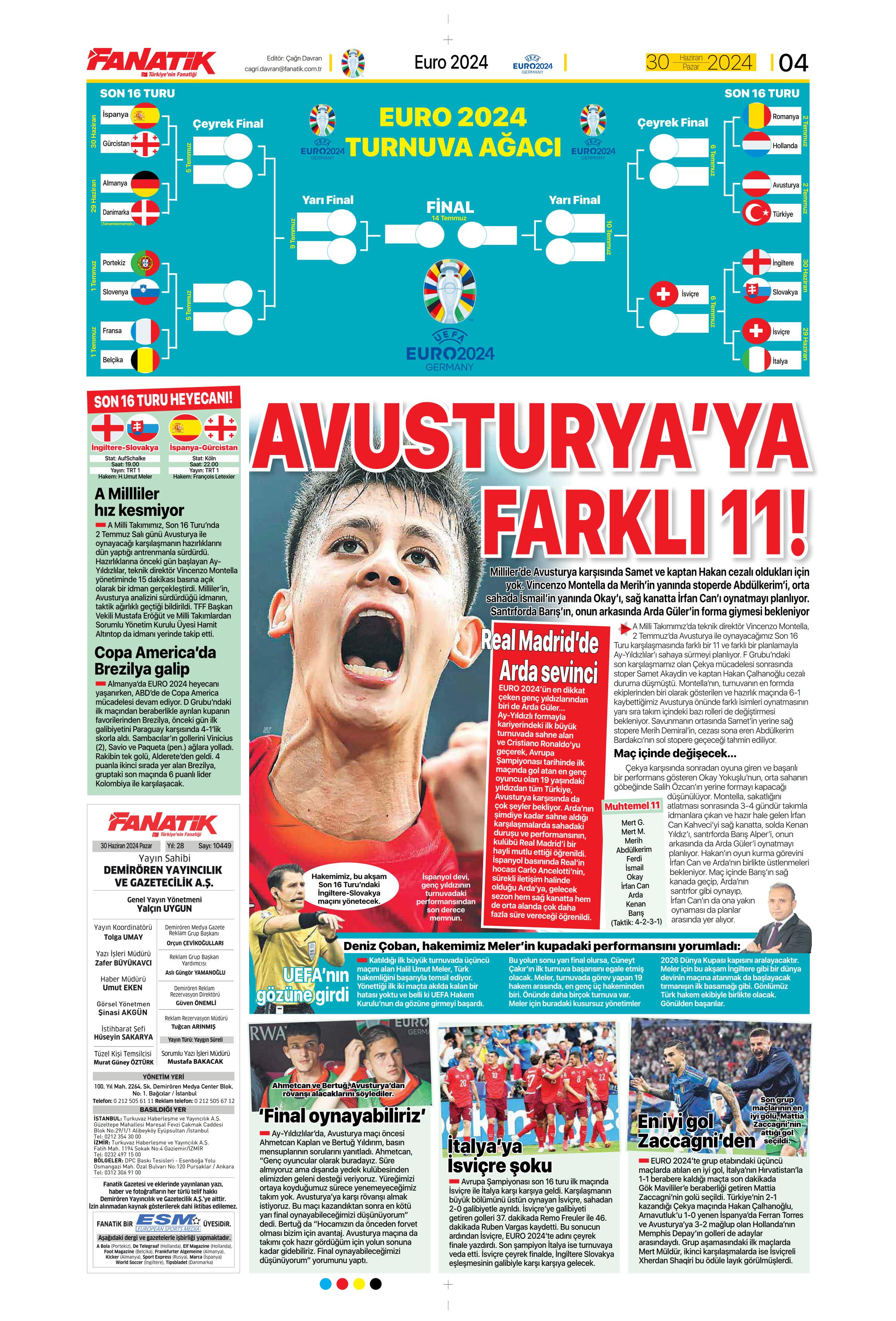 "Galatasaray'dan Goretzka seferi" | Sporun Manşetleri (30 Haziran 2024)  - 7. Foto