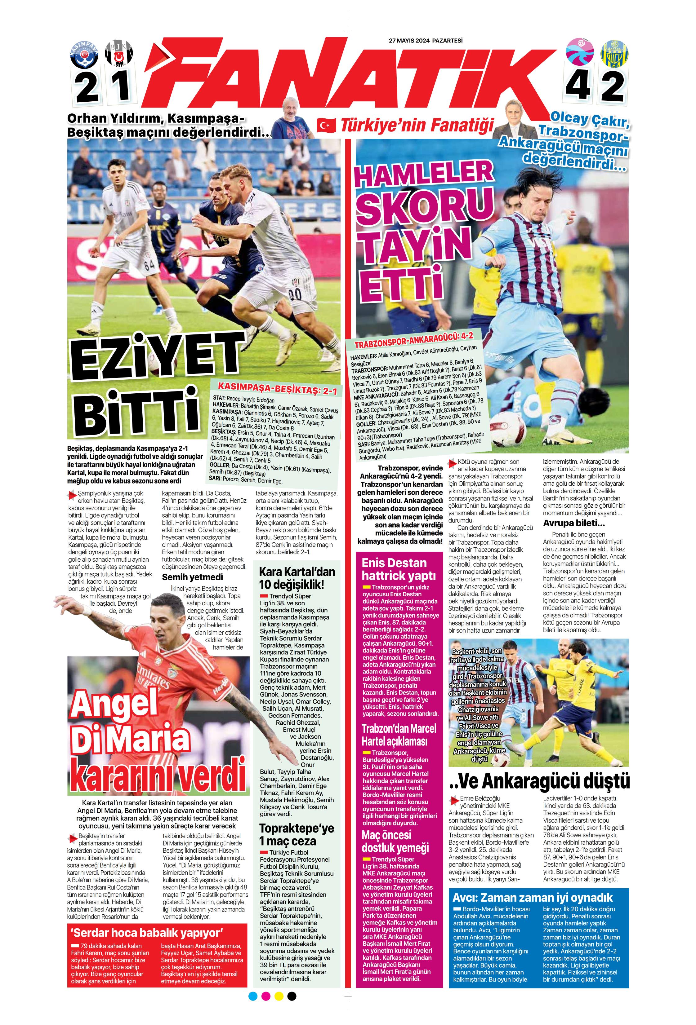 "Mayısların kralı şampiyon Aslan!" | Sporun manşetleri (27 Mayıs 2024)  - 6. Foto