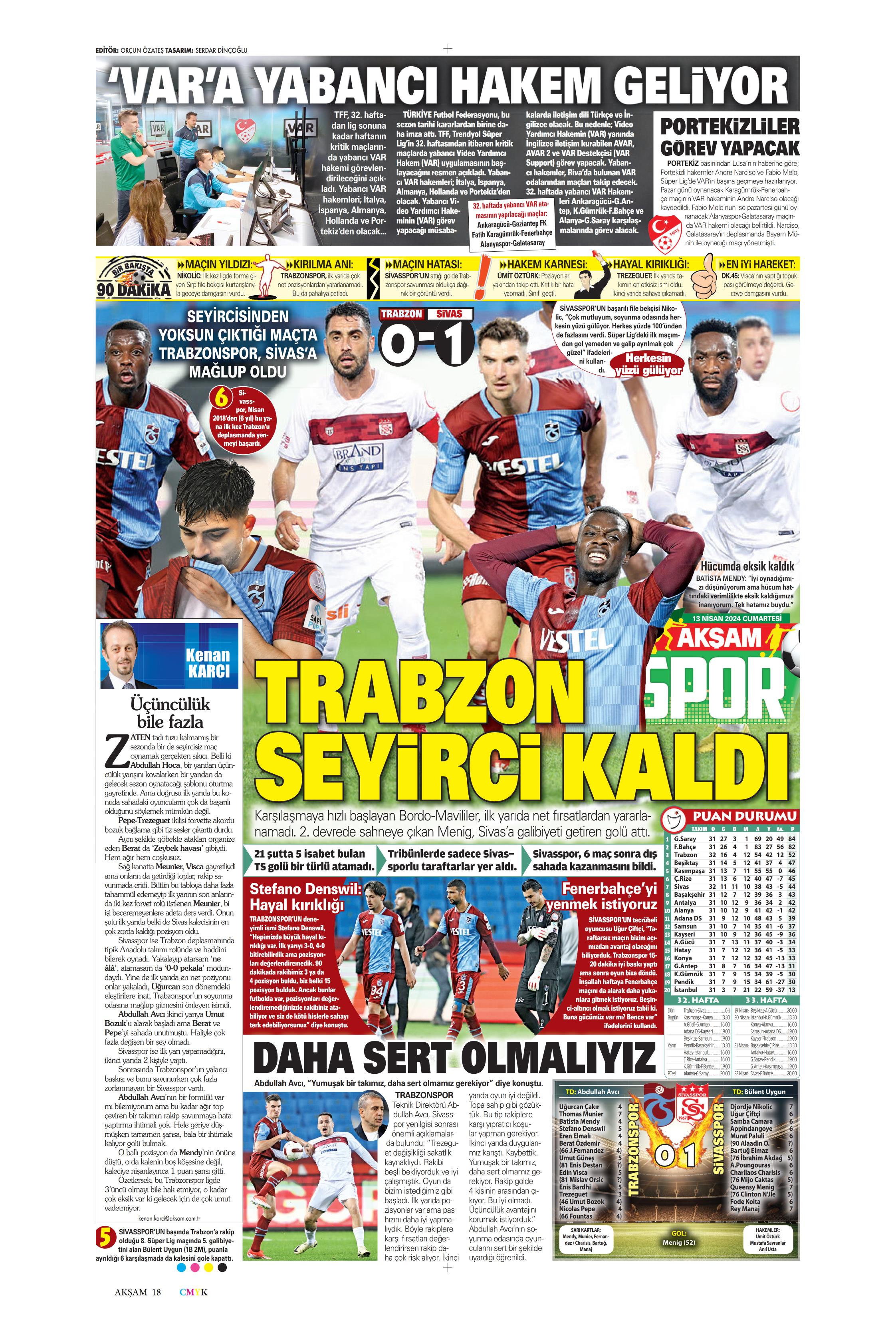 "Cimbom'un çehresi değişecek" | Sporun manşetleri (13 Nisan 2024)  - 2. Foto