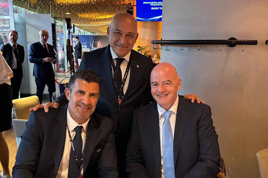 Büyükekşi, Infantino ve Ceferin ile görüştü