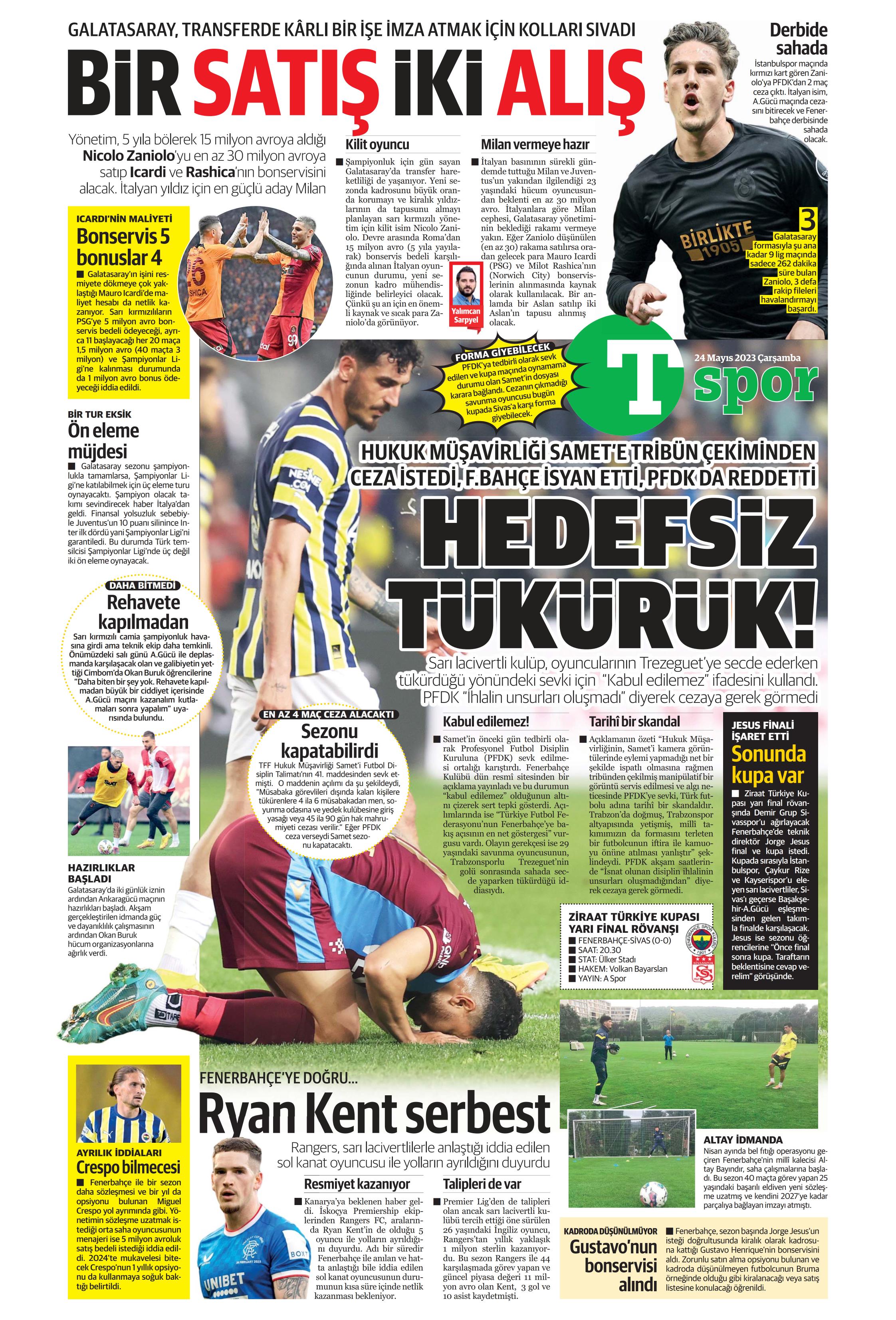 "Aslan'da taarruz başladı" | Sporun Manşetleri  - 31. Foto