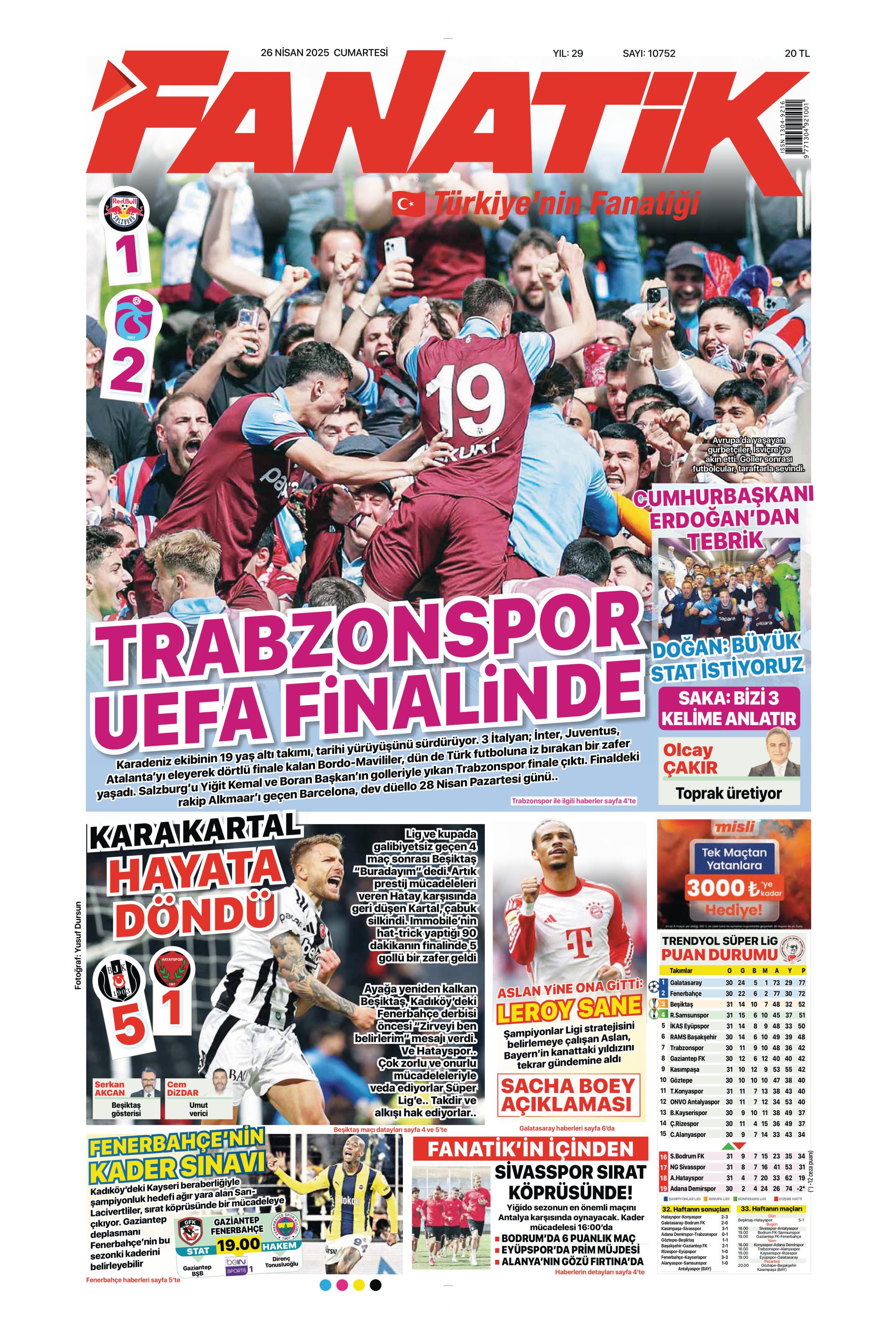 "Vlahovic'le ilk temas" | Sporun manşetleri  - 5. Foto