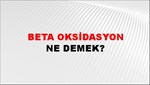 Beta Oksidasyon 