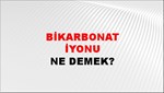 Bikarbonat İyonu 