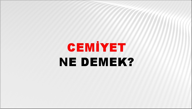 Cemiyet 