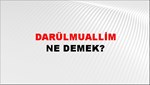 Darülmuallim 