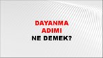 Dayanma Adımı 