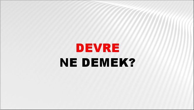 Devre 