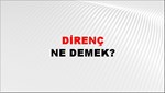 Direnç 