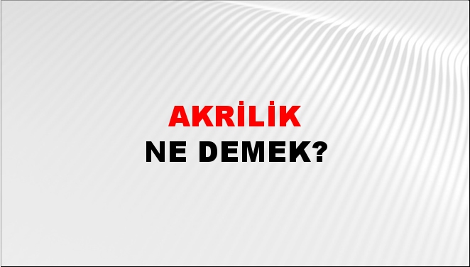 Akrilik 