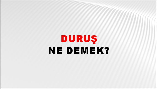 Duruş 