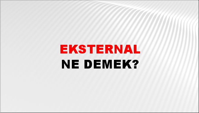 Eksternal 