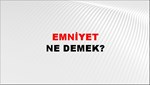 Emniyet 