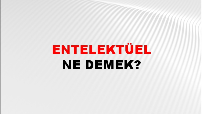 Entelektüel 