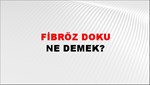 Fibröz Doku 