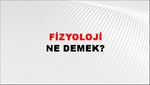 Fizyoloji 