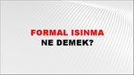 Formal Isınma 