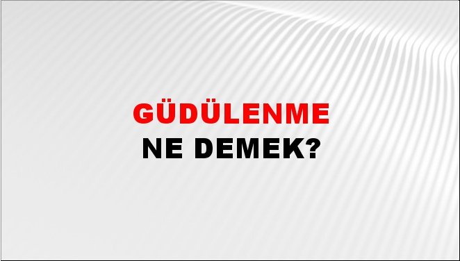 Güdülenme 