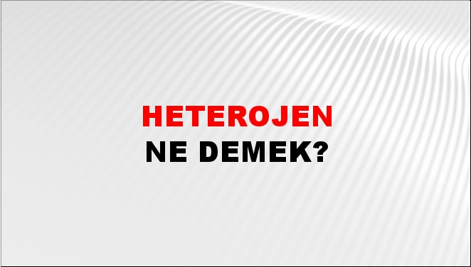 Heterojen 