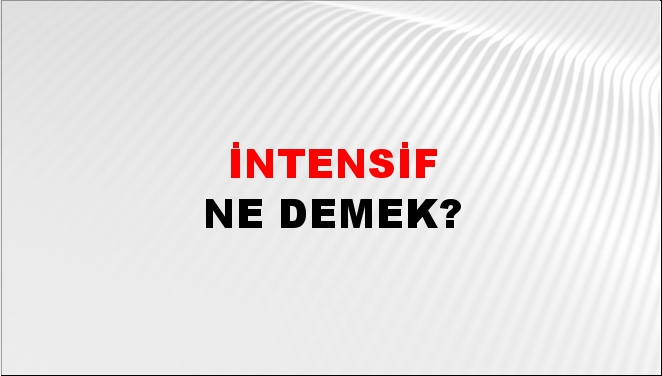 İntensif 