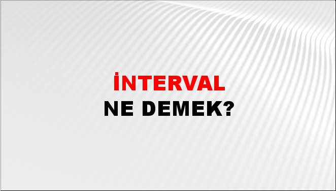 İnterval 