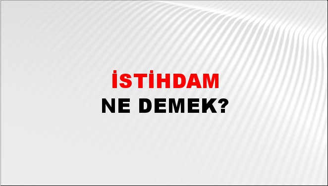 İstihdam 