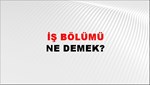 İş Bölümü 