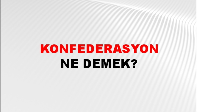 Konfederasyon 