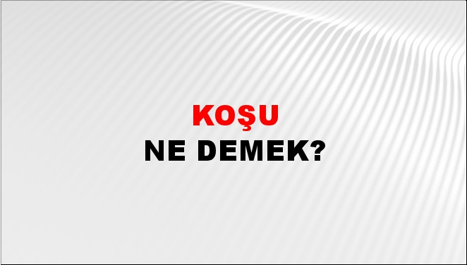 Koşu 