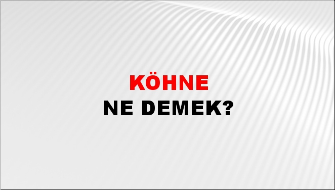 Köhne 