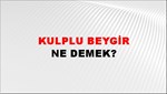 Kulplu Beygir 