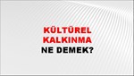 Kültürel Kalkınma 