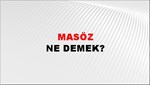 Masöz 