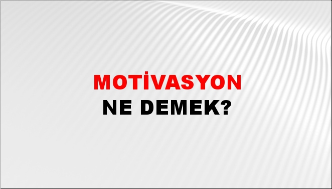 Motivasyon 