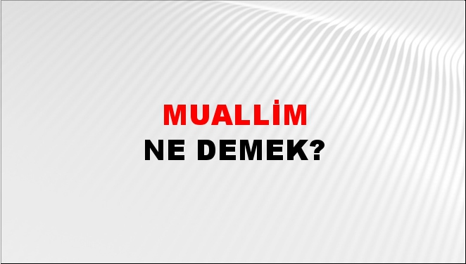 Muallim 