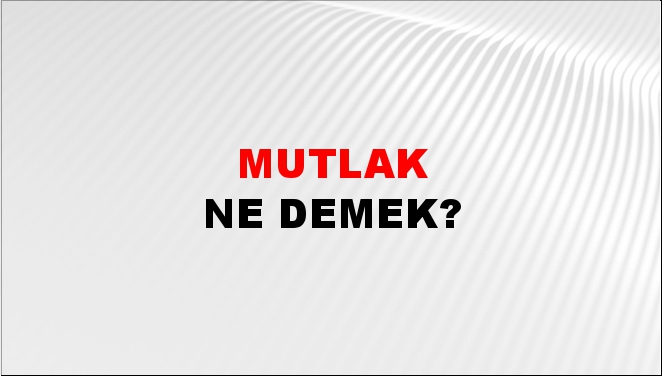 Mutlak 